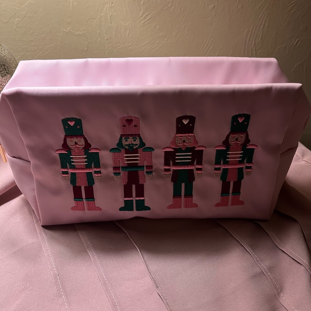 🩰Aldi Pink Nutcracker Embroidered Pouch🩰